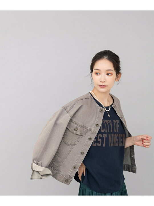 楽天市場】【SALE／50%OFF】ノーカラーGジャン グレー NATURAL BEAUTY 