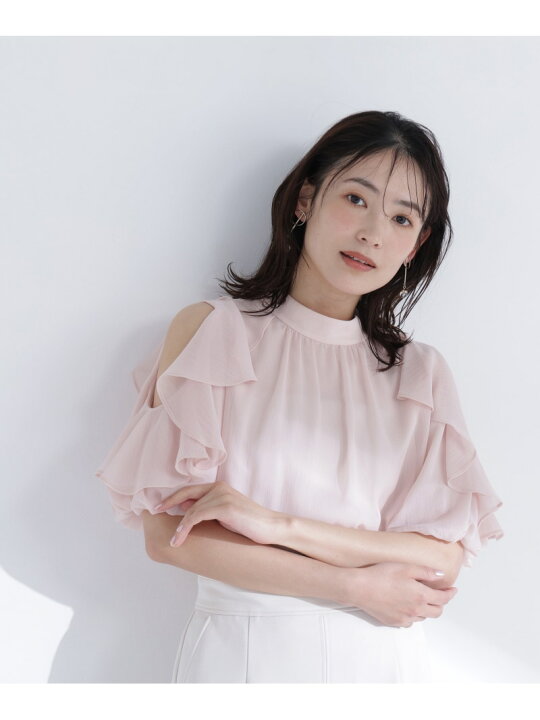 楽天市場】【SALE／30%OFF】ショルダースリットフリルブラウス NATURAL 