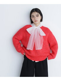 【SALE／50%OFF】ローゲージボクシーニット NATURAL BEAUTY BASIC ナチュラルビューティベーシック トップス ニット レッド ブラック ベージュ【RBA_E】【送料無料】[Rakuten Fashion]