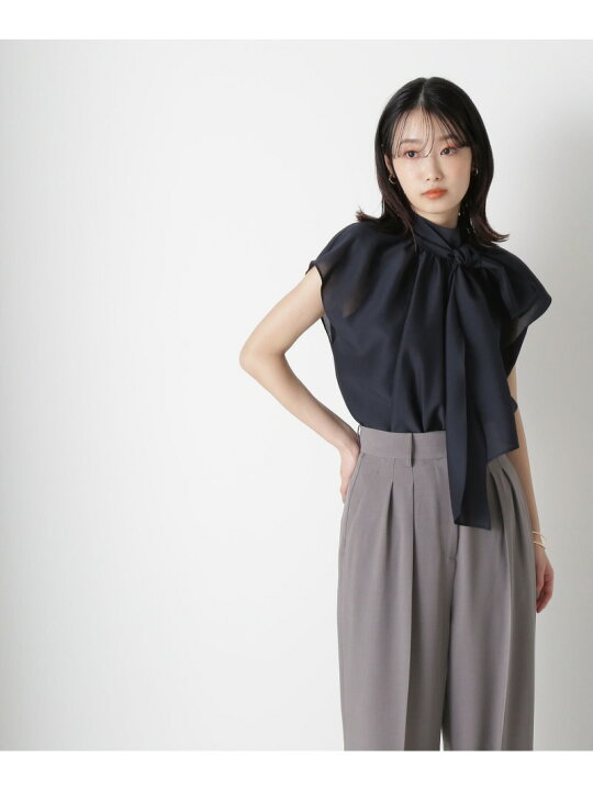 楽天市場】シアーボウタイフォルムブラウス NATURAL BEAUTY BASIC 