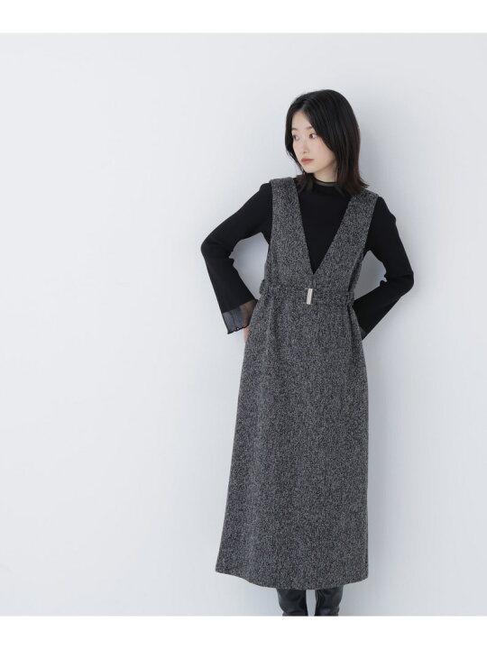 楽天市場】【SALE／30%OFF】ベルト付Vネックジャンスカ NATURAL BEAUTY 