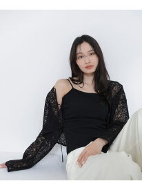 カップ付インナーシリーズ バックシャンキャミソール NATURAL BEAUTY BASIC ナチュラルビューティベーシック トップス カットソー・Tシャツ ブラック ホワイト【先行予約】*【送料無料】[Rakuten Fashion]