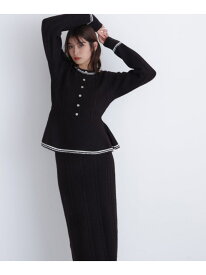 【SALE／50%OFF】ペプラムケーブルニットセットアップ NATURAL BEAUTY BASIC ナチュラルビューティベーシック スカート その他のスカート ホワイト【RBA_E】【送料無料】[Rakuten Fashion]