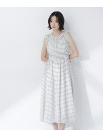 【SALE／30%OFF】チェックシャーリングワンピース NATURAL BEAUTY BASIC ナチュラルビューティベーシック ワンピース・ドレス ワンピース【RBA_E】【送料無料】[Rakuten Fashion]