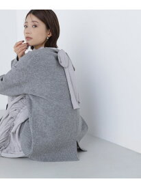【SALE／30%OFF】バックスリットミドルニット NATURAL BEAUTY BASIC ナチュラルビューティベーシック トップス ニット ベージュ グレー【RBA_E】【送料無料】[Rakuten Fashion]