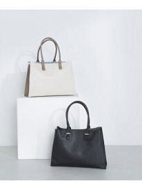 トラペーズクラッシートートバッグ 24SS NATURAL BEAUTY BASIC ナチュラルビューティベーシック バッグ トートバッグ ブラック ホワイト【送料無料】[Rakuten Fashion]