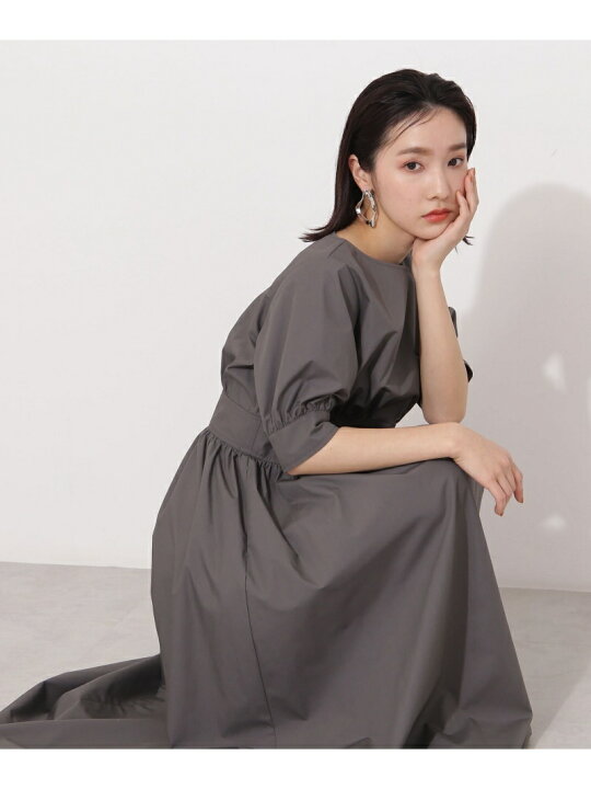 楽天市場】【SALE／10%OFF】[洗える]ウエストマークギャザーワンピース 