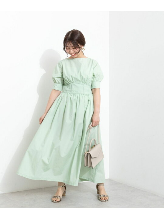 楽天市場】【SALE／10%OFF】[洗える]ウエストマークギャザーワンピース 