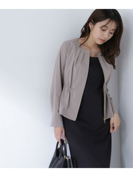 楽天市場】【SALE／50%OFF】ノーカラードロストブルゾン NATURAL  