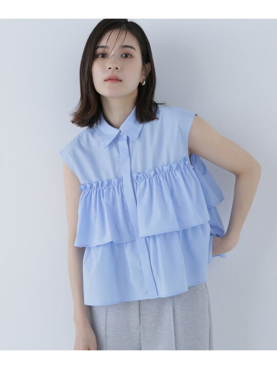 楽天市場】【SALE／30%OFF】ティアードフリルシャツ NATURAL BEAUTY 