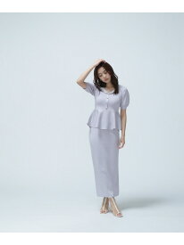 【SALE／30%OFF】ペプラムニット&スカートセット NATURAL BEAUTY BASIC ナチュラルビューティベーシック スカート その他のスカート ブラック パープル【RBA_E】【送料無料】[Rakuten Fashion]