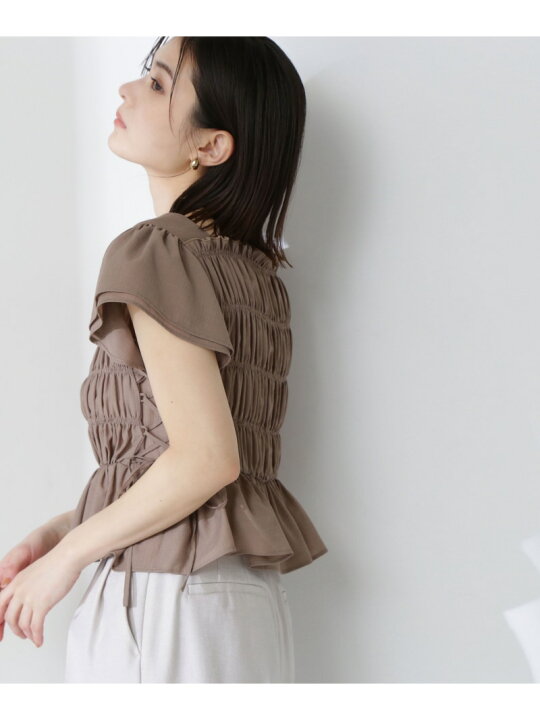 楽天市場】レースアップシャーリングブラウス NATURAL BEAUTY BASIC 
