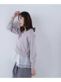 【SALE／60%OFF】オーガンドッキングスキッパーニット NATURAL BEAUTY BASIC ナチュラルビューティベーシック トップス ニット ベージュ ブラック ホワイト【RBA_E】【送料無料】[Rakuten Fashion]