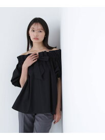 【SALE／30%OFF】2wayリボンボウブラウス NATURAL BEAUTY BASIC ナチュラルビューティベーシック トップス シャツ・ブラウス オレンジ ベージュ ブルー ブラック【RBA_E】【送料無料】[Rakuten Fashion]