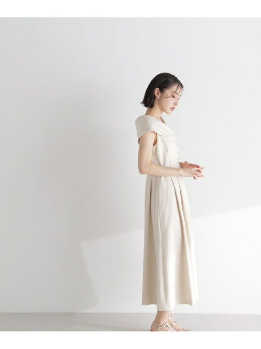 楽天市場】【SALE／50%OFF】ショールカラーフレアワンピース NATURAL 