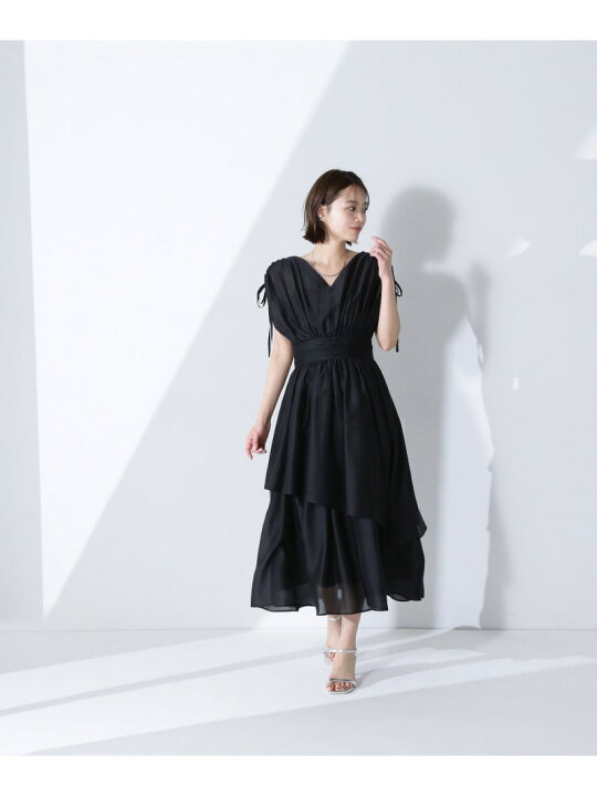 楽天市場】【SALE／50%OFF】Vネックティアードワンピース NATURAL 
