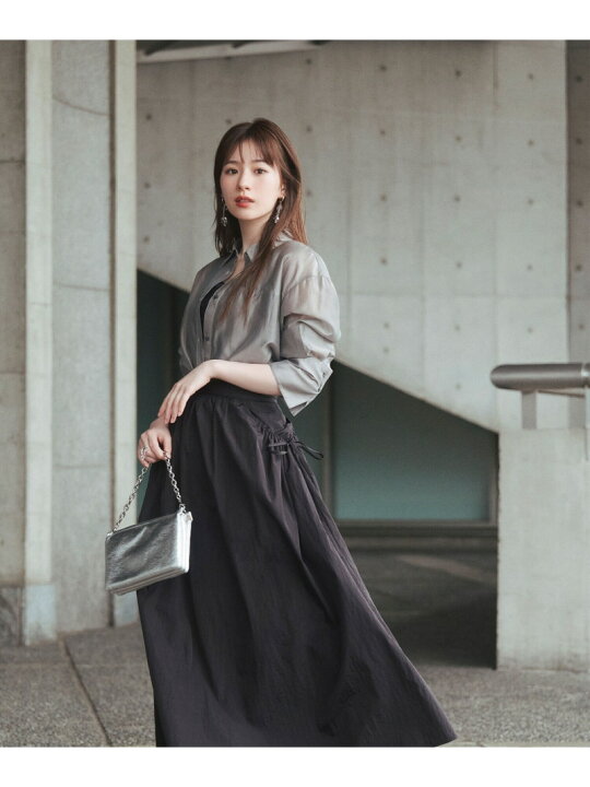 楽天市場】【SALE／50%OFF】ポケットギャザータフタスカート NATURAL  