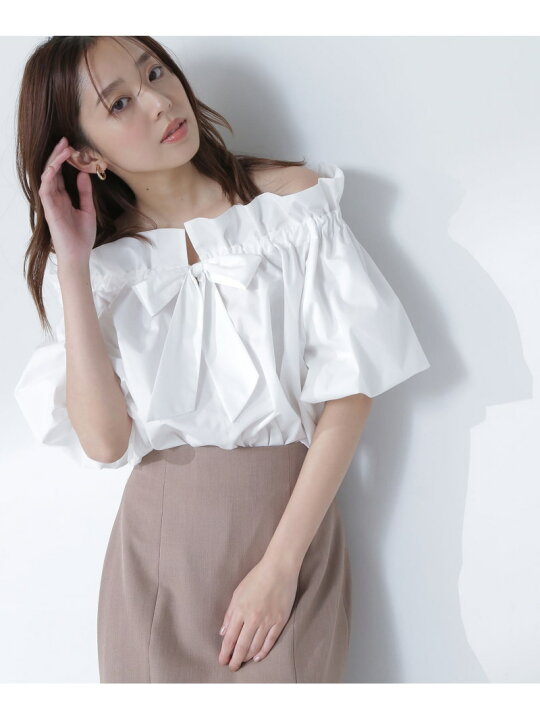 楽天市場】2wayリボンボウブラウス NATURAL BEAUTY BASIC ナチュラル