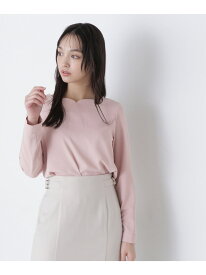 スクエアハートネックブラウス 24SS NATURAL BEAUTY BASIC ナチュラルビューティベーシック トップス シャツ・ブラウス ピンク ホワイト ベージュ【送料無料】[Rakuten Fashion]