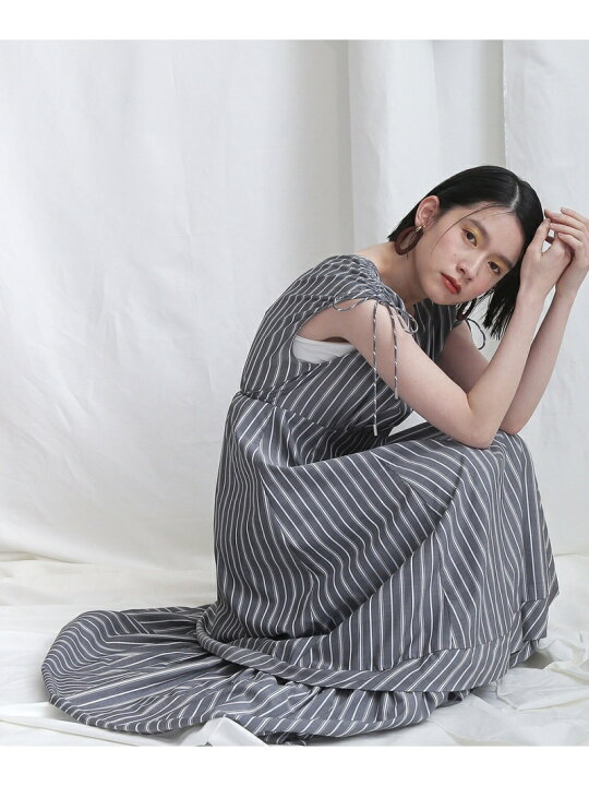 楽天市場】ドロストストライプドレス NATURAL BEAUTY BASIC ナチュラル 