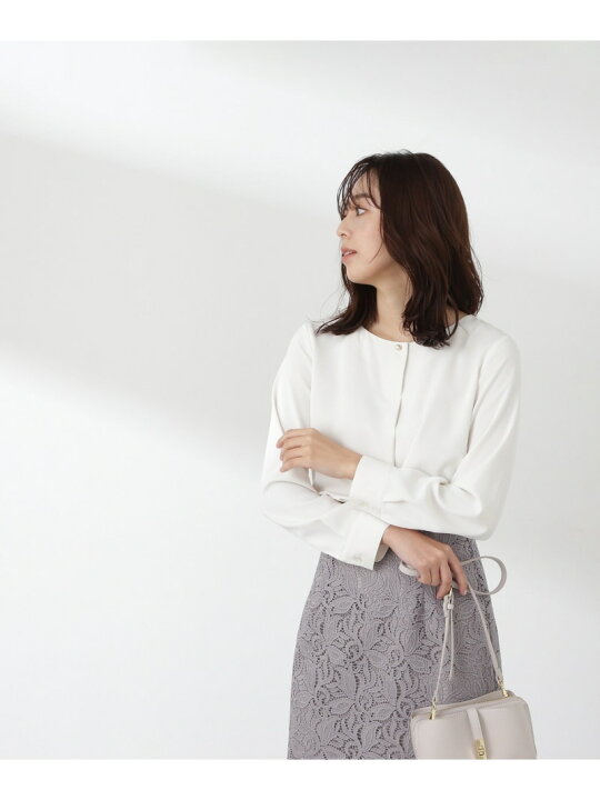 楽天市場】パールポイントブラウス 24SS NATURAL BEAUTY BASIC 