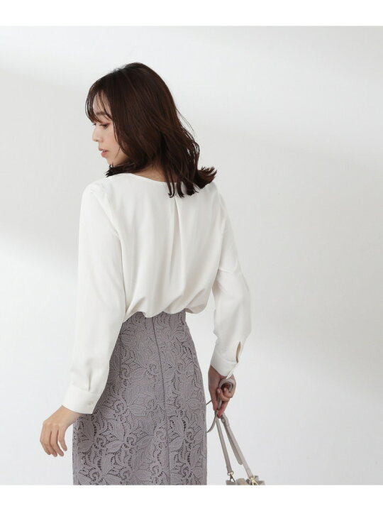 楽天市場】パールポイントブラウス 24SS NATURAL BEAUTY BASIC 