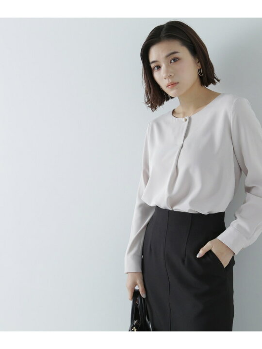 楽天市場】パールポイントブラウス 24SS NATURAL BEAUTY BASIC 
