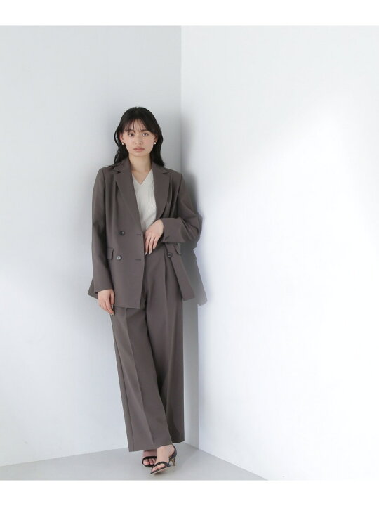 楽天市場】リネンライク SETUP ダブルジャケット NATURAL BEAUTY BASIC 