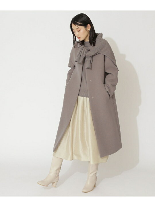 楽天市場】【SALE／30%OFF】ノーカラーダブルクロスコート NATURAL 