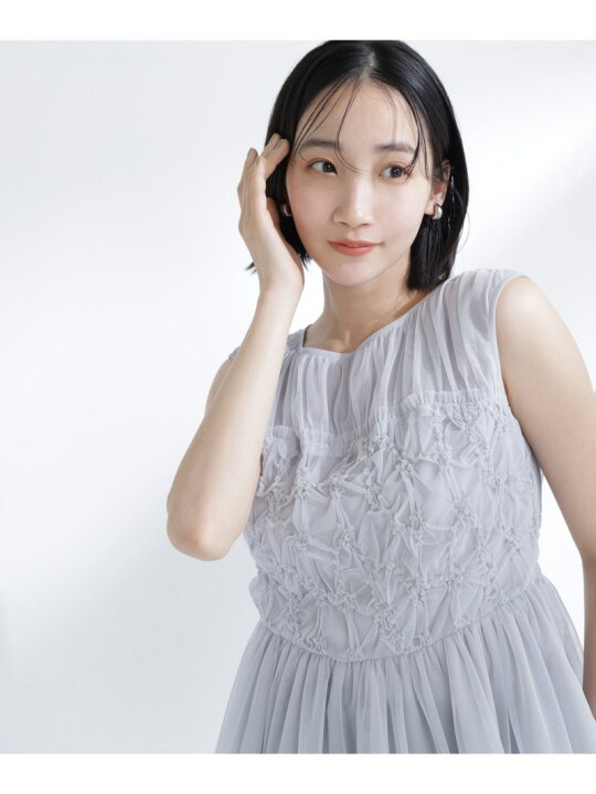 楽天市場】チュールシャーリングブラウス NATURAL BEAUTY BASIC 