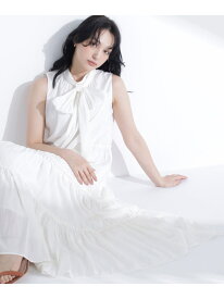 【SALE／20%OFF】バックリボンティアードワンピース NATURAL BEAUTY BASIC ナチュラルビューティベーシック ワンピース・ドレス ワンピース ブルー ブラック ホワイト【RBA_E】【送料無料】[Rakuten Fashion]