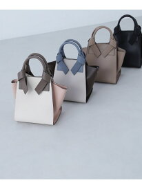 リボンハンドルトートバッグ NATURAL BEAUTY BASIC ナチュラルビューティベーシック バッグ トートバッグ ベージュ グレー ブラック ホワイト【送料無料】[Rakuten Fashion]