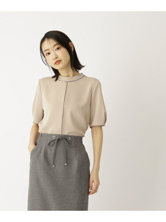 楽天市場】【SALE／10%OFF】バイカラーブラウス NATURAL BEAUTY BASIC 