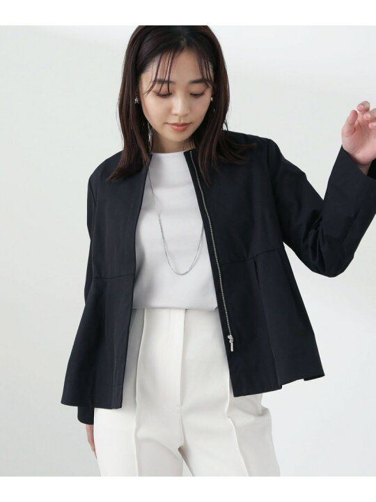 楽天市場】【SALE／30%OFF】ペプラムフォルムブルゾン NATURAL BEAUTY 