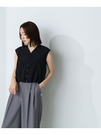 バルーンヘムブラウス NATURAL BEAUTY BASIC ナチュラルビューティベーシック トップス シャツ・ブラウス ホワイト ブラック【送料無料】[Rakuten Fashion]