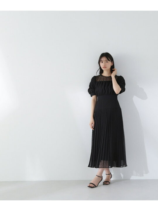 楽天市場】【SALE／50%OFF】シアードットプリーツワンピース NATURAL  