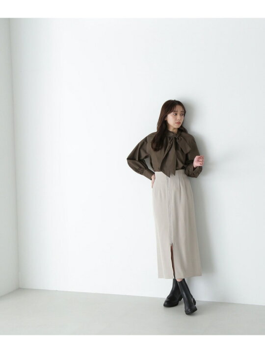 楽天市場】【SALE／50%OFF】フロントジップナロースカート NATURAL 