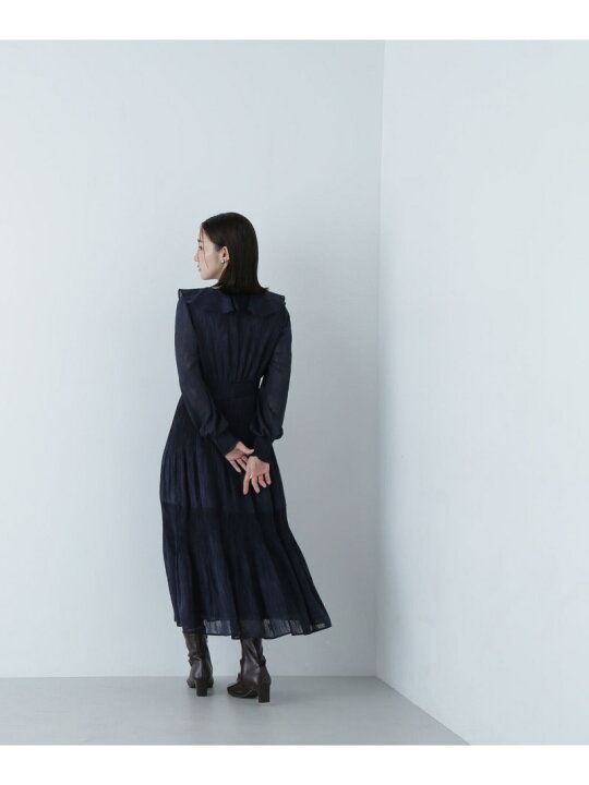 楽天市場】【SALE／30%OFF】ラッフルネックプリーツワンピース 24AW  