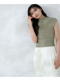 ワイドウエストフォルムニット NATURAL BEAUTY BASIC ナチュラルビューティベーシック トップス ニット ブラック ホワイト ブルー【送料無料】[Rakuten Fashion]