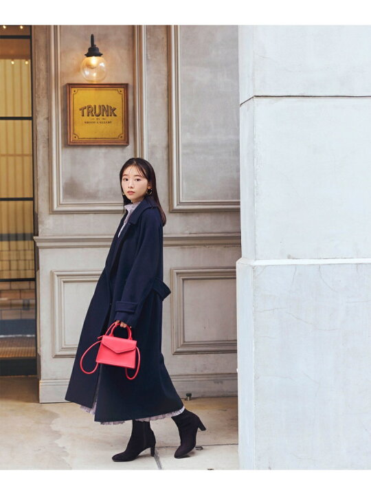 NATURAL BEAUTY BASIC」 ノーカラーコート SMALL ベージュ レディース  