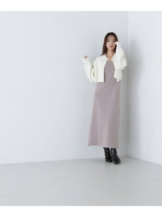 楽天市場】【SALE／50%OFF】襟付カーデ&ニットキャミワンピース 