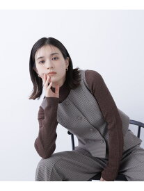 コンパクトベストセットアップ NATURAL BEAUTY BASIC ナチュラルビューティベーシック ジャケット・アウター ブルゾン・ジャンパー グレー ベージュ【先行予約】*【送料無料】[Rakuten Fashion]