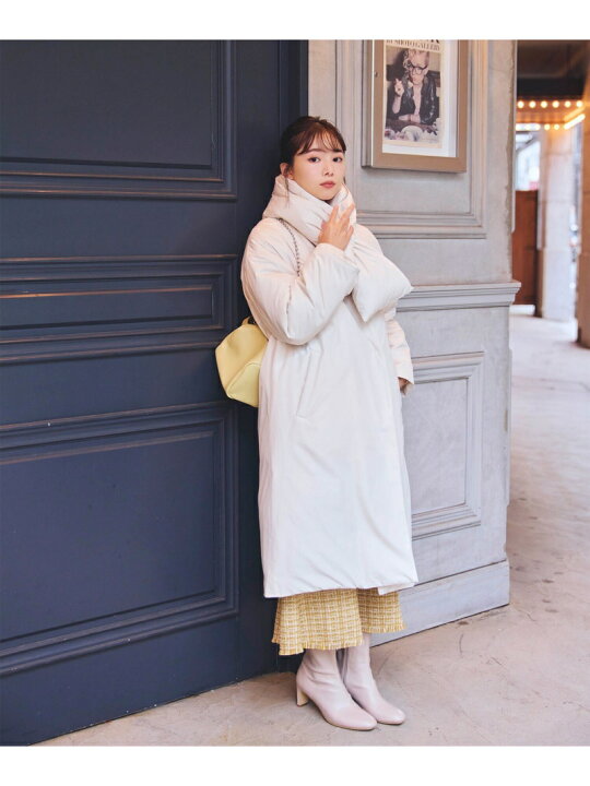 楽天市場】【SALE／30%OFF】ノーカラーロングダウンコート NATURAL 