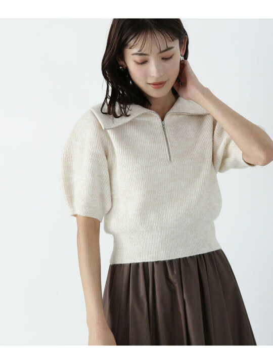 楽天市場】【SALE／50%OFF】ハーフジップフォルムニット 24AW NATURAL 