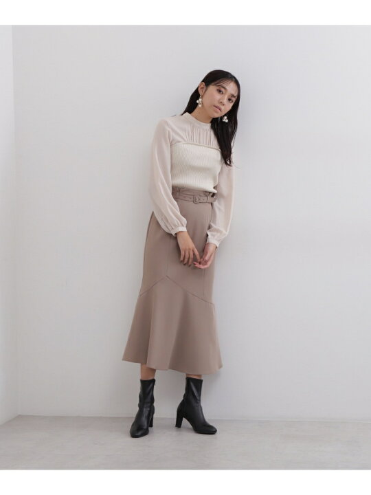 楽天市場】【SALE／50%OFF】アシメ切替マーメイドスカート NATURAL  