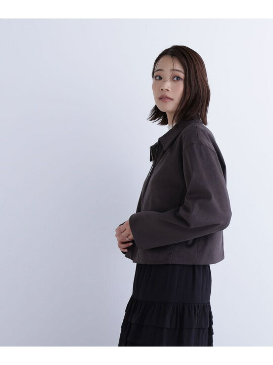 楽天市場】【SALE／50%OFF】ステンカラーフェイクスエードブルゾン 