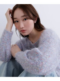 【SALE／50%OFF】ミックスカラーヘアリーニット NATURAL BEAUTY BASIC ナチュラルビューティベーシック トップス ニット【RBA_E】【送料無料】[Rakuten Fashion]