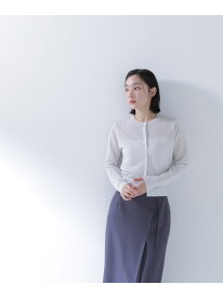 ラメシアーベーシックカーディガン NATURAL BEAUTY BASIC ナチュラルビューティベーシック トップス カーディガン グレー ベージュ パープル【送料無料】[Rakuten Fashion]