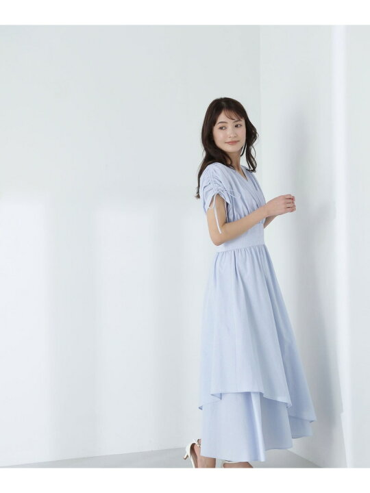 楽天市場】【SALE／10%OFF】ドロストスリーブストライプワンピース 
