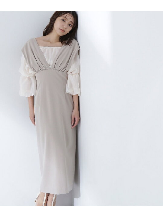 楽天市場】【SALE／30%OFF】Vネックギャザーナロージャンスカ NATURAL 